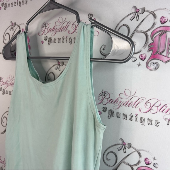 Geoffrey Beene sport tank top blue Light Green Tank Top mint - Picture 4 of 8